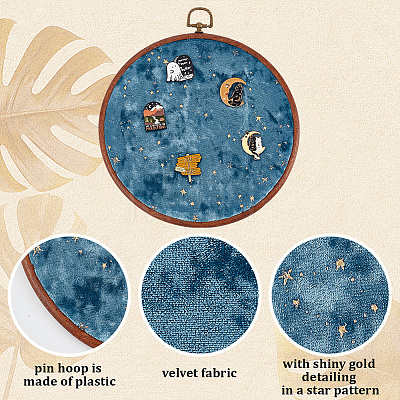 Galaxy Enamel Pin Hoop FIND-WH0260-64B-1