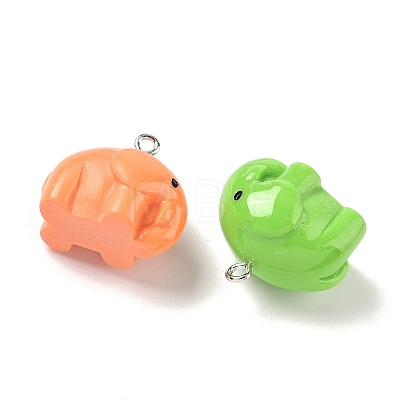 Opaque Resin Pendants X-RESI-I355-03P-02-1