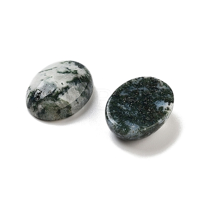 Natural Tree Agate Cabochons G-G145-01B-54-1