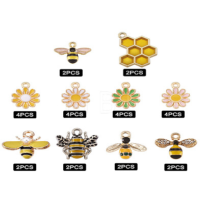 Alloy Enamel Pendants ENAM-TA0001-09-1