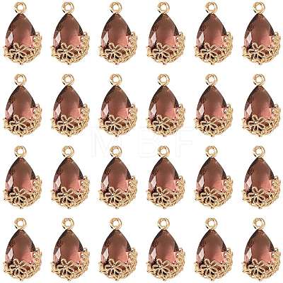 Transparent Glass Pendants GLAA-FZ0001-02E-1