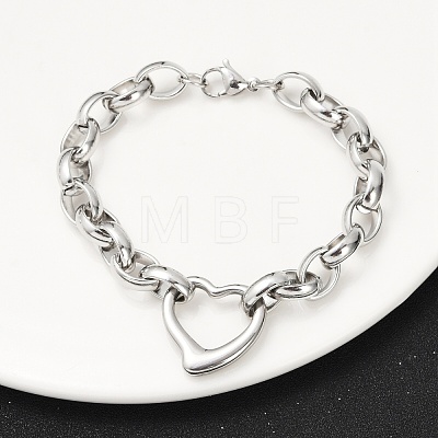 Tarnish Resistant 304 Stainless Steel Cross Rolo Chain Jewelry Sets SJEW-A077-02P-1