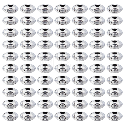 100Pcs Tibetan Style Alloy European Beads TIBEB-ME0001-13-1