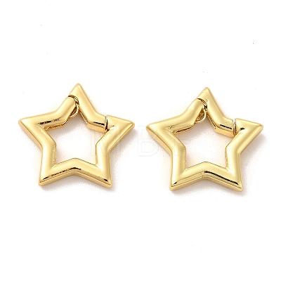 Eco-Friendly Rack Plating Brass Spring Gate Rings LS-KK-F851-02G-1