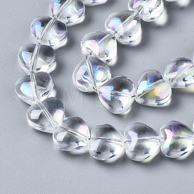 Electroplate Glass Beads Strands EGLA-N008-004-A01-1