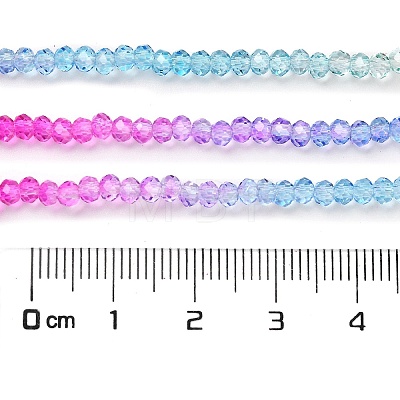 Transparent Painted Glass Beads Strands DGLA-A034-T2mm-A14-1