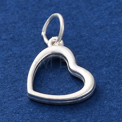 925 Sterling Silver Heart Charms STER-G045-01S-03-1