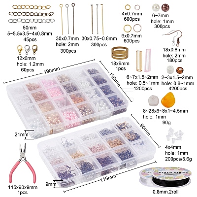 DIY Earring Making Kits DIY-YW0004-53-1
