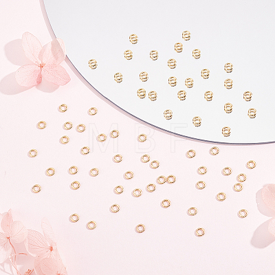 200Pcs 304 Stainless Steel Round Rings STAS-BBC0010-21C-1