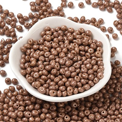 6/0 Opaque Baking Paint Glass Seed Beads X1-SEED-M012-02A-02-1