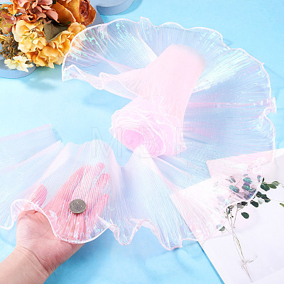 5 Yards Polyester Ruffled Ribbon OCOR-TA0004-06F-1