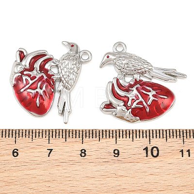 Rack Plating Alloy Enamel Pendants AL-CBA2B10-01P-02-1