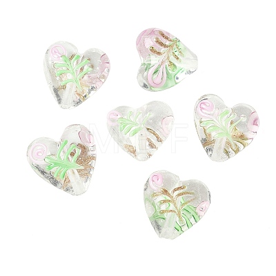 Handmade Transparent Lampwork Beads BLOW-D300-07C-1