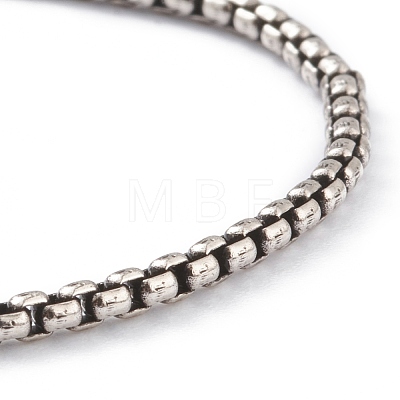 Brass Box Chain Bracelets BJEW-H537-04P-1
