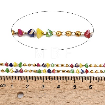 304 Stainless Steel Handmade Beaded Chains CHS-P022-02G-04-1