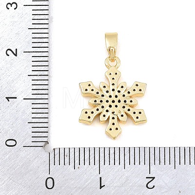 Brass Micro Pave Clear Cubic Zirconia Pendants CU-CBA9B49-02B-G-1