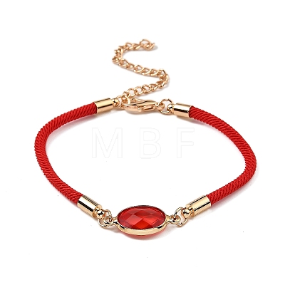 12Pcs 12 Colors Polyester Bracelets BJEW-P340-13I-G-1