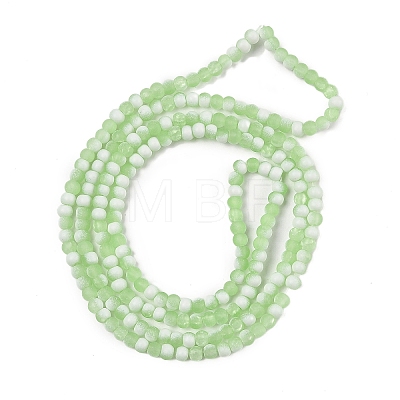 Frosted Crackle Glass Beads X1-GLAA-U001-4mm-M09-1