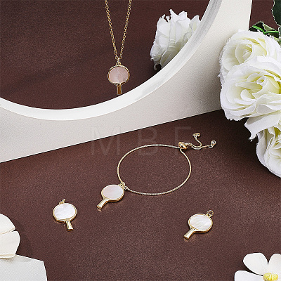 4Pcs Natural Shell Pendants KK-BBC0028-72-1