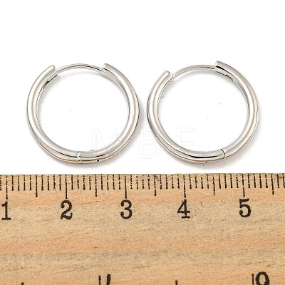 Brass Hoop Earrings EJEW-L211-08F-P-1