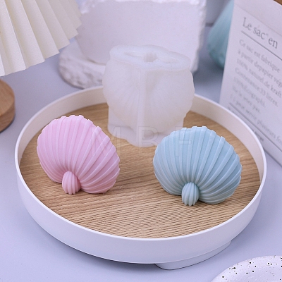 Shell Shape Candle DIY Food Grade Silicone Molds PW-WG36776-01-1