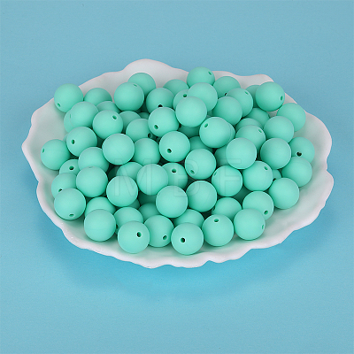 Round Silicone Focal Beads SI-JX0046A-38-1