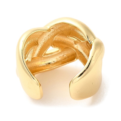 Brass Open Cuff Rings RJEW-P098-17G-1