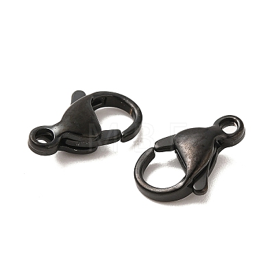 Ion Plating(IP) 304 Stainless Steel Lobster Claw Clasps STAS-AB12-B-1