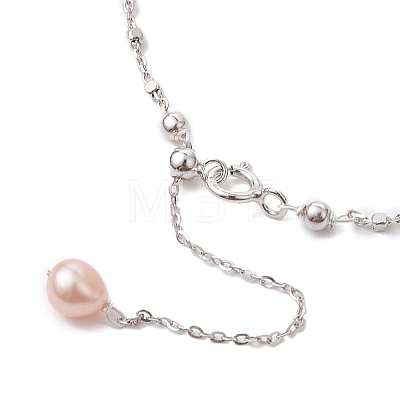 Natural Pearl Link Bracelets BJEW-P330-01P-1