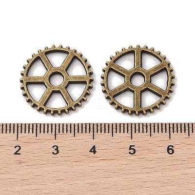 Tibetan Style Alloy Steampunk Pendants TIBEP-5460-AB-LF-1