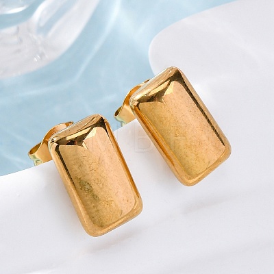 304 Stainless Steel Stud Earrings EJEW-C099-21GP-1