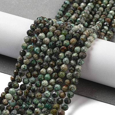 Natural African Turquoise(Jasper) Beads Strands G-G140-A11-03-1