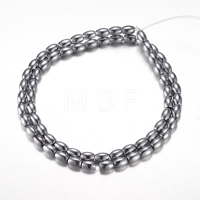 Electroplate Magnetic Synthetic Hematite Bead Strands G-A164-12C-04-1