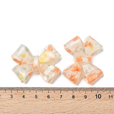 Transparent Printed Acrylic Cabochons OACR-M008-01A-1