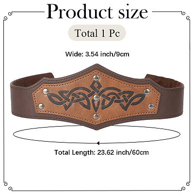 PU Leather with Iron Headring AJEW-WH20018-77A-1
