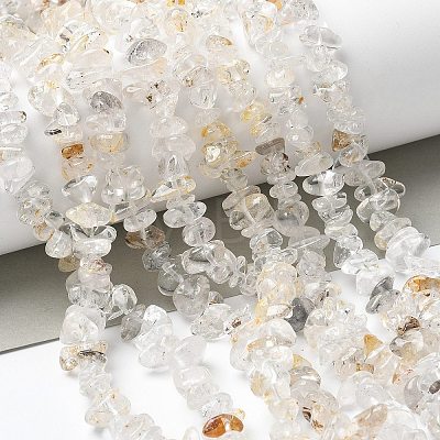Natural Herkimer Diamond Beads Strands X-G-M205-95-1