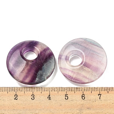 Natural Fluorite Pendants G-K338-25-1