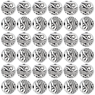 100Pcs Tibetan Style Alloy Beads TIBE-PA0001-07-1