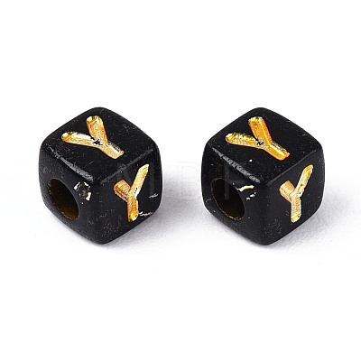 Opaque Acrylic Beads SACR-T035-20Y-1