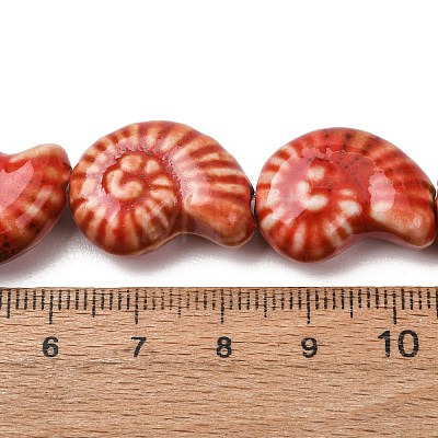 Ocean Series Handmade Porcelain Beads PORC-R002-03G-1