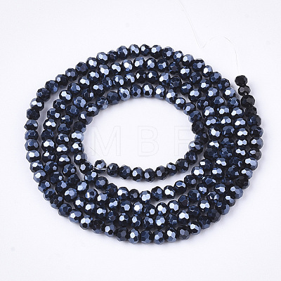 Electroplate Glass Beads Strands EGLA-T013-04A-1