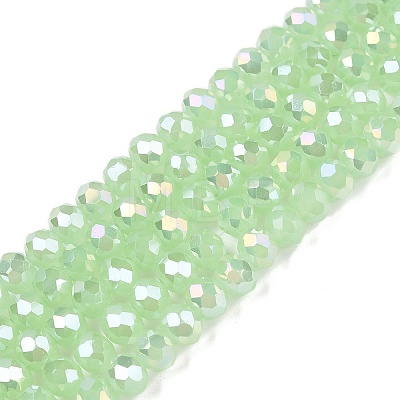 Electroplate Glass Beads Strands EGLA-A044-J4mm-B08-1