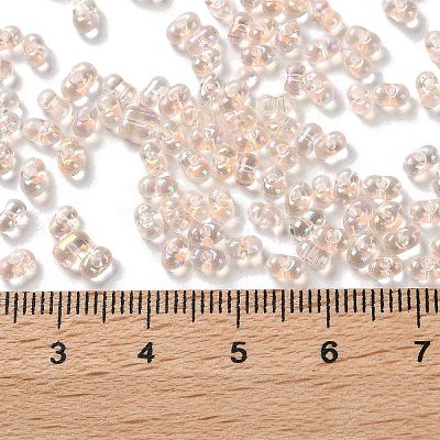 AB Color Plated Glass Seed Beads SEED-L011-06B-08-1