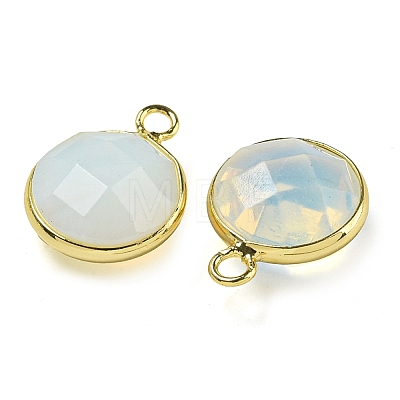 Faceted Opalite Pendants G-P547-02G-1