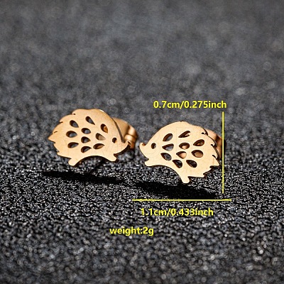 201 Stainless Steel Stud Earrings FS-WGB18B1-15-1