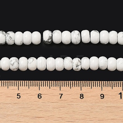 Synthetic Howlite Beads Strands G-K340-B06-01-1