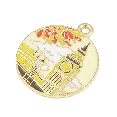 Alloy Enamel Pendants FIND-E054-06C-1