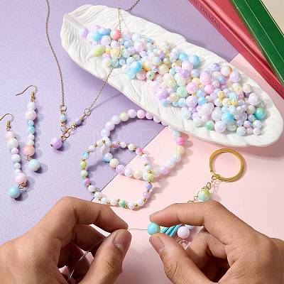 115G Opaque Acrylic Beads OACR-SZ0001-65A-1