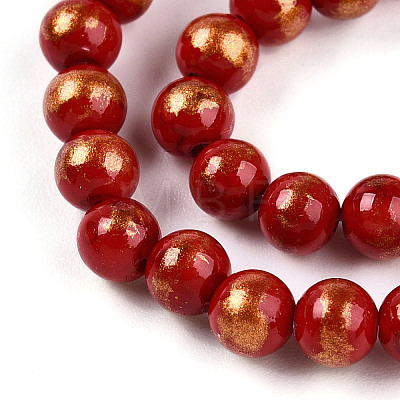 Natural Mashan Jade Beads Strands G-A255-A01-04A-1