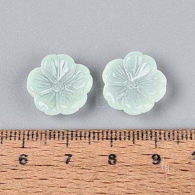Transparent Spray Painted Glass Beads GLAA-Q089-003-E001-1-1